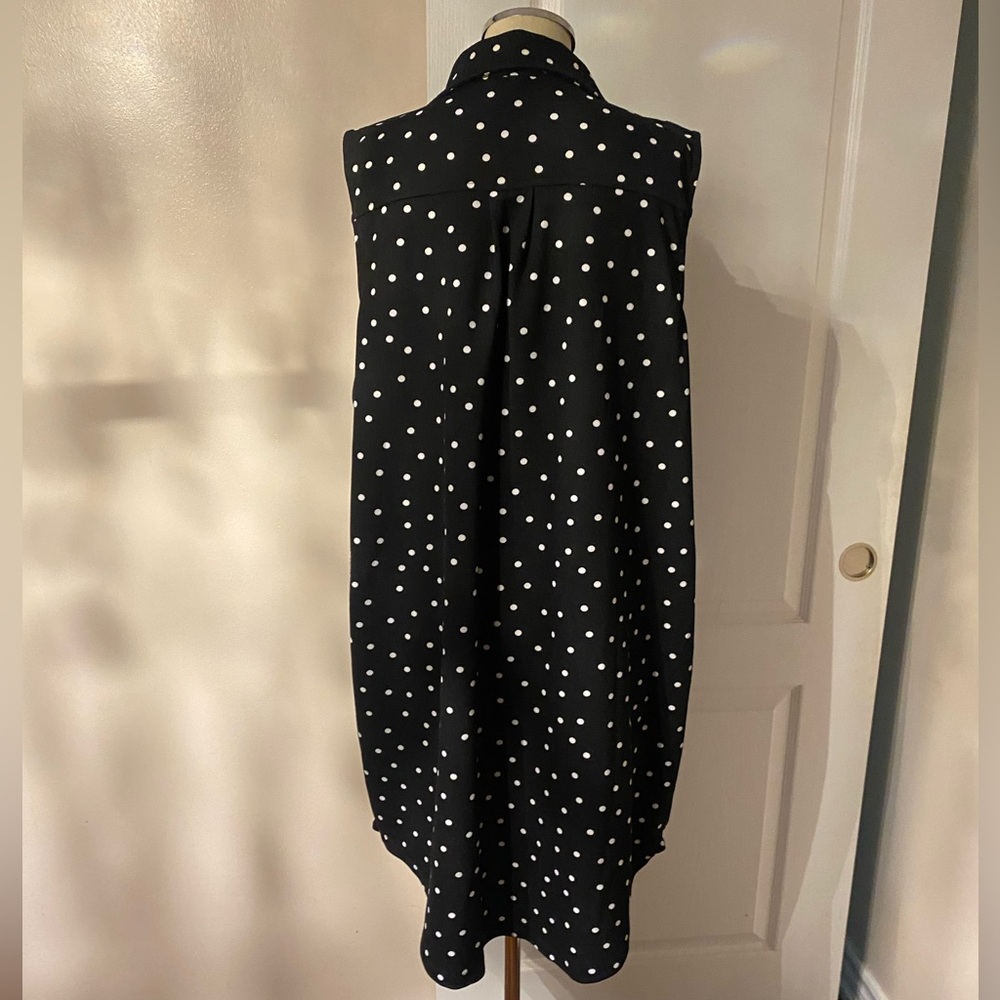 Polka Dot Sleeveless Dress XL - Picture 3 of 8
